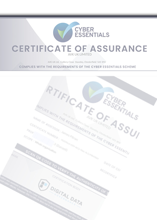 Cyber Essentials Certificate of Assurance