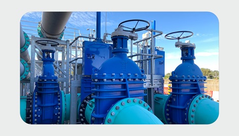 Valve supply and installation knifegates and gate valves
