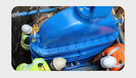 Valve supply and installation of gate valve