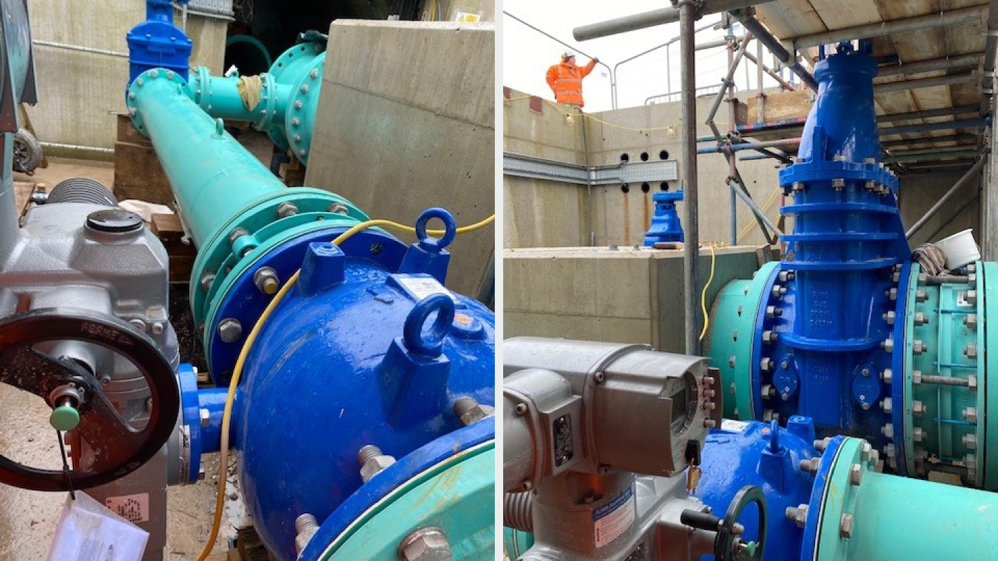 USK Reservoir Glenfield Invicta Case Study check and gate valves