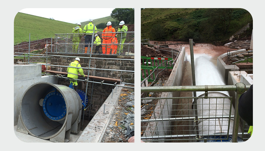 Welsh Water Reservoir Valve Installation