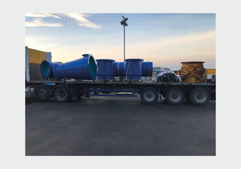 Dry dock case study and valves arriving on site