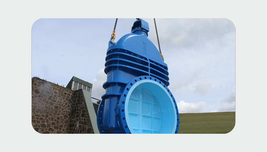 Hydropower. Powered From The Glens. Glenfield Invicta Case Study. Gate Valve Installation