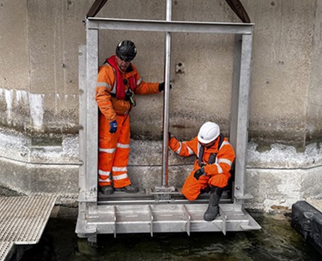 Underwater Penstock team pre install checks
