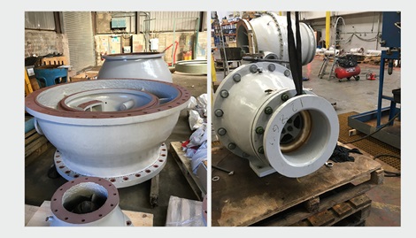 Sloy Hydro Station Refurb Valves refurbishment in Glenfield Invicta