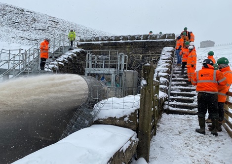 Reservoir discharge Valve installation 