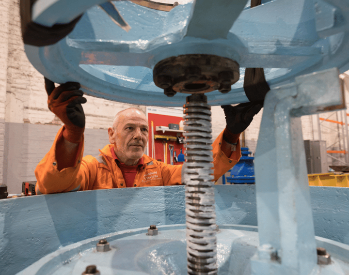 Engineer Servicing Valve Precision Engineering