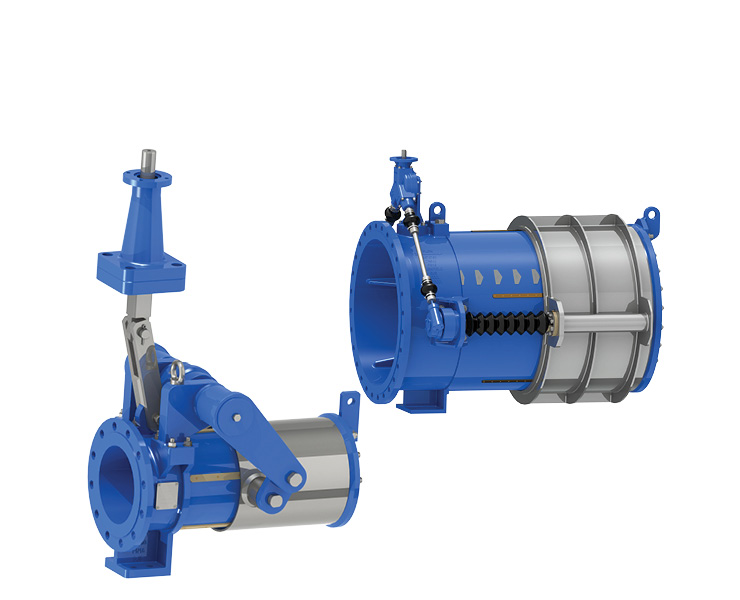 Free Discharge valves for dams, reservoirs and hydropower
